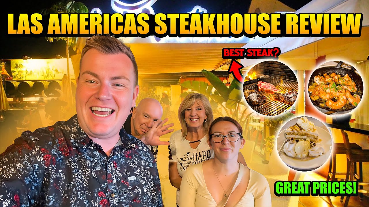 Great Food, Great Portions, Great VALUE at this STEAKHOUSE in Las Americas! Huge Steaks & Sides😋