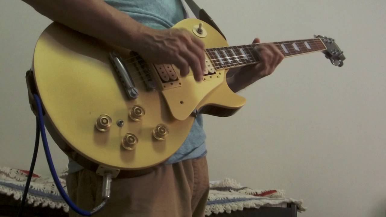 El Degas Les Paul Model Gold Top Electric Guitar Made in Japan Demo