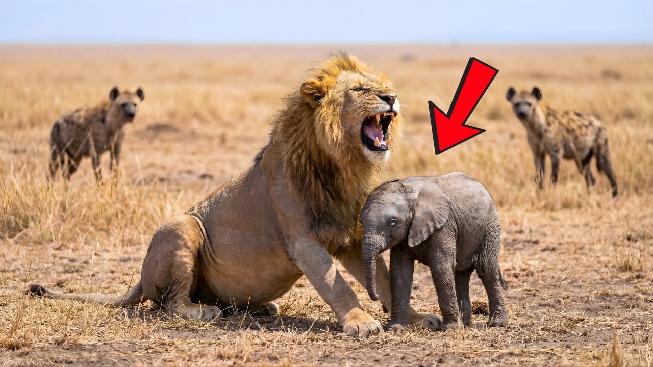 Слепого слоненка спас лев&hellip; То, что произошло дальше, потрясло всех.