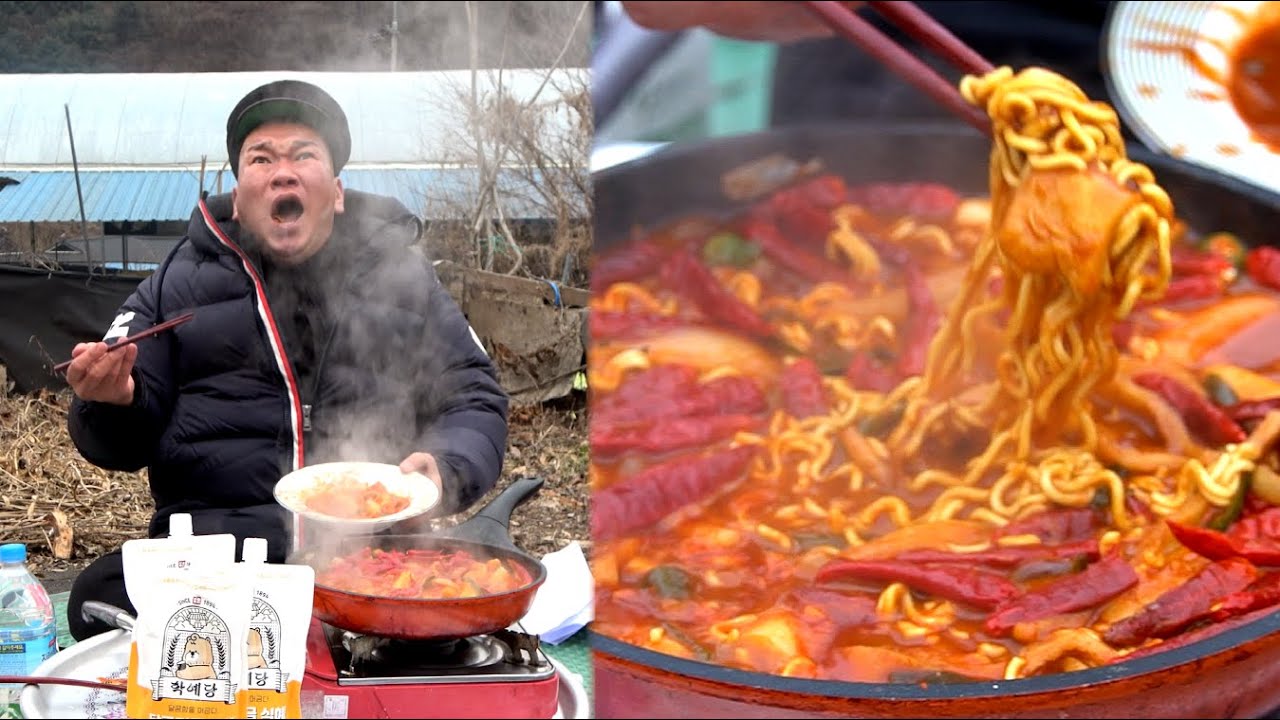 불마왕라면+태국고추.. 오늘도 X 싸기 글렀다 with 학예당 식혜