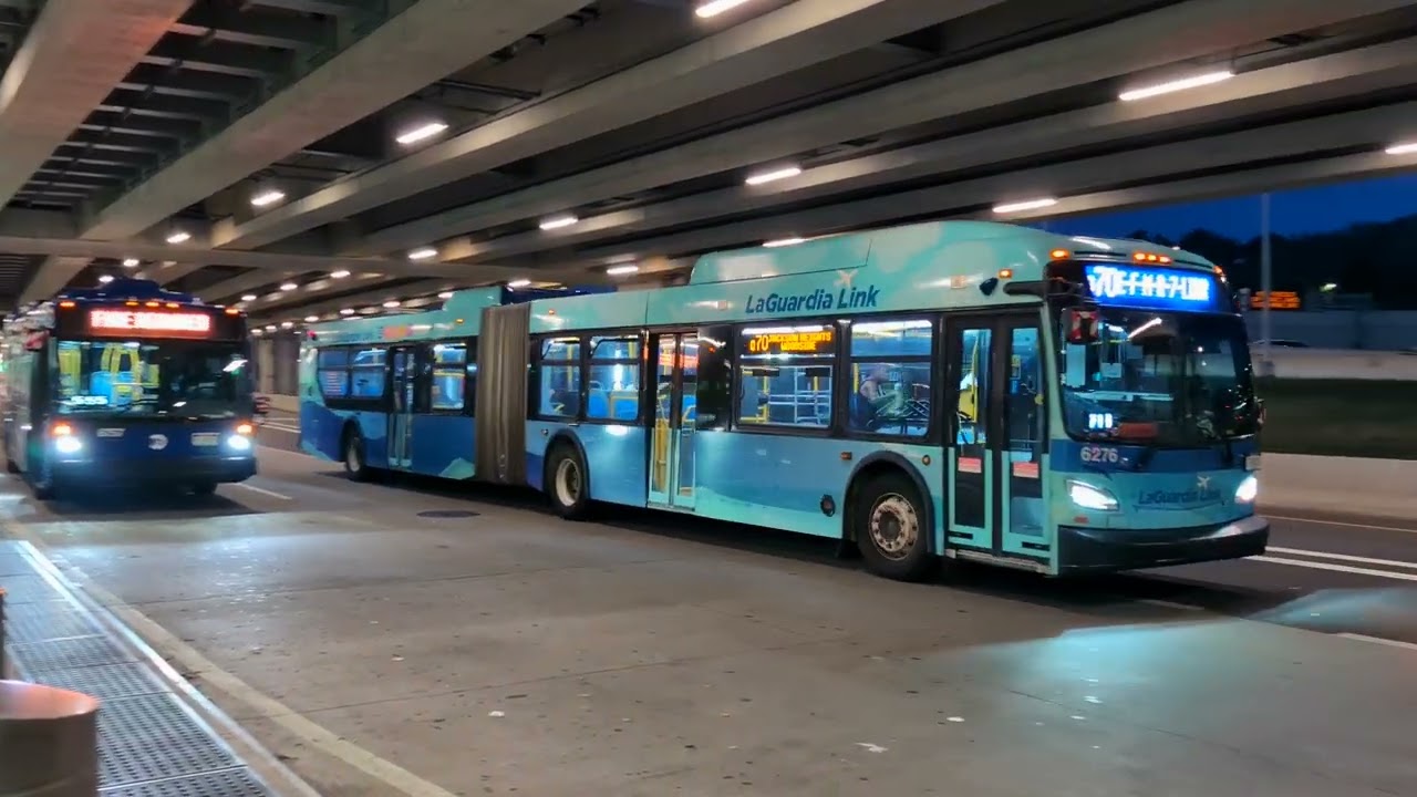 NYCT, MTA Bus & PANYNJ: Very Close Q90s at LaGuardia Airport + M60, Q70, and Airport Shuttle Action