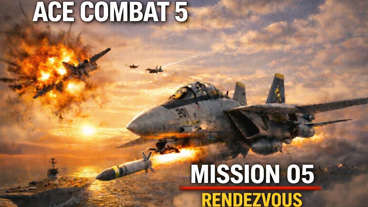 Ace Combat 5 – Mission 05: Rendezvous | No Commentary | PCSX2