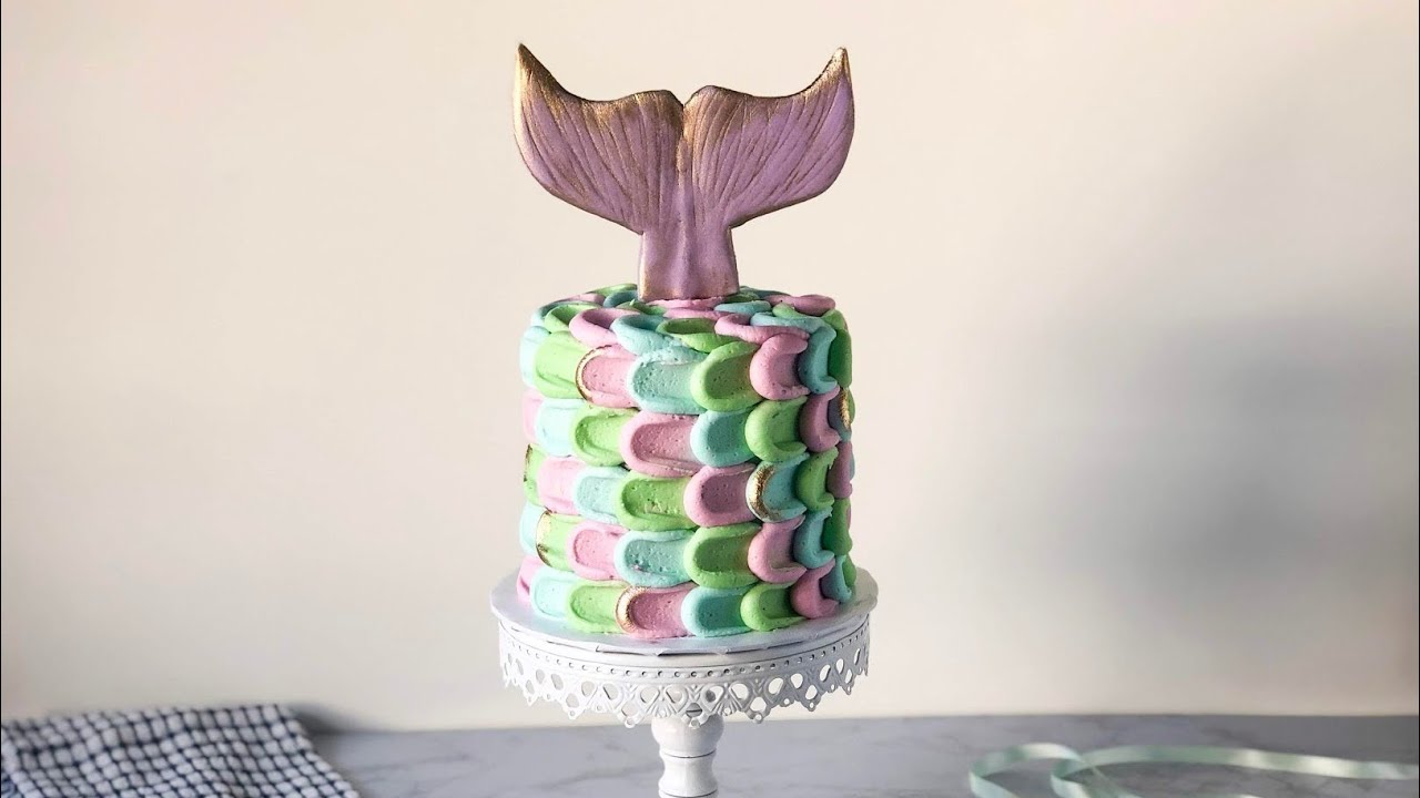 How to Make a Magical Mermaid Buttercream Cake