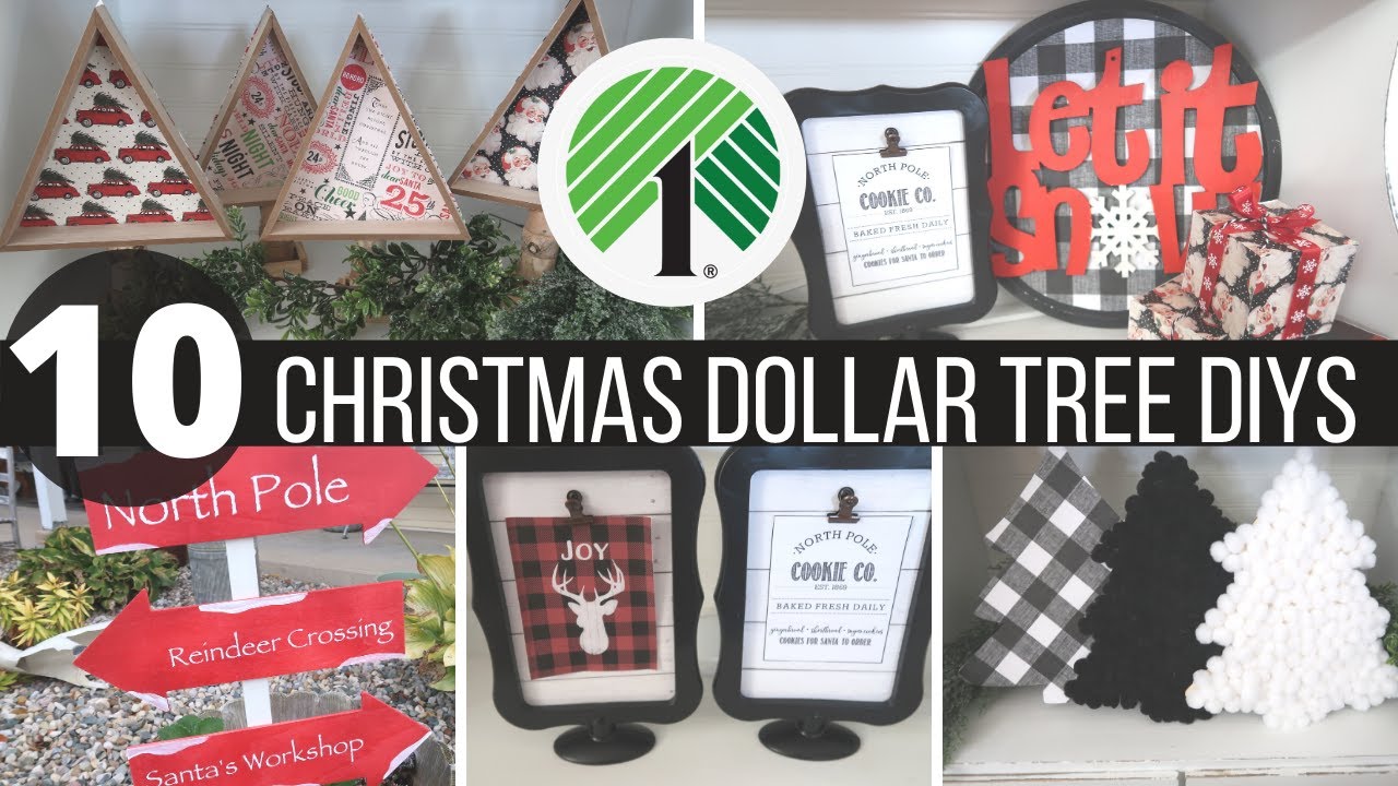 🎄10 Easy Dollar Tree Christmas DIY Home Decor 2020🎄
