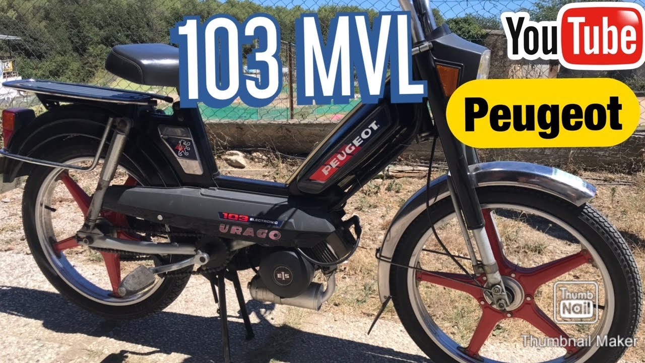 103 PEUGEOT MVL de 1991 - LE CYCLO MYTHIQUE DES ANNEE 90 - MOBYLETTE PUISSANCE 49 cm3 FULL ORIGINE