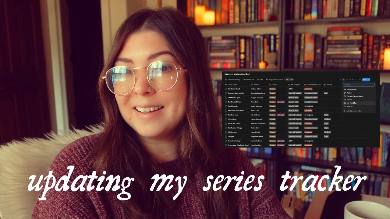 Популярные сериалы, которые я не дочитываю, и обновление моего трекера чтения Notion.