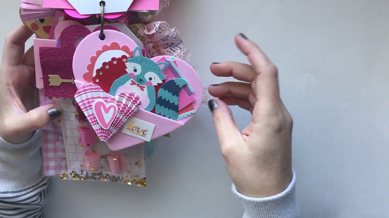 Tag flip book walk through- valentines day happy mail for LILLY