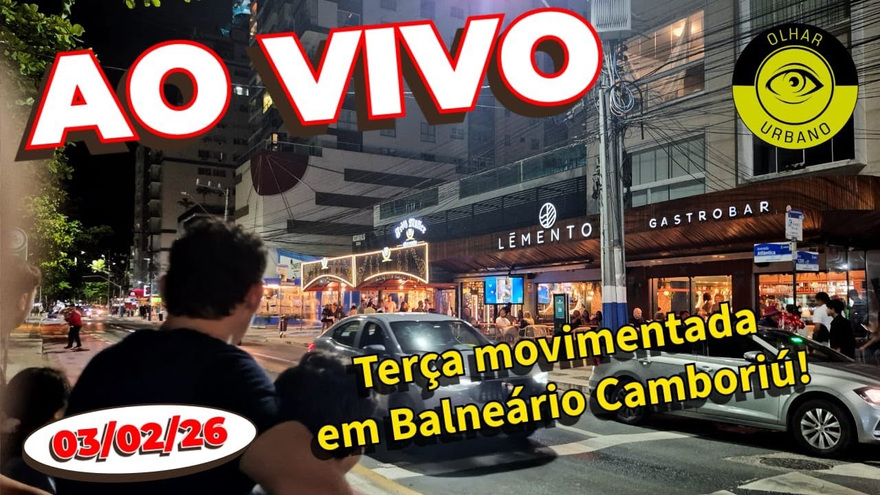 Ao Vivo em Balneário Camboriú: QUARTA-FEIRA MOVIMENTADA NA DUBAI BRASILEIRA - 04/02/26