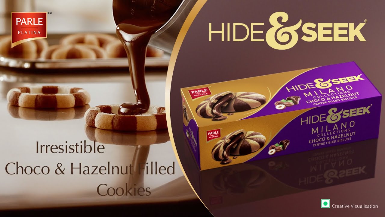 Parle Platina | Hide & Seek Milano Centre Filled Cookies | Choco & Hazelnut