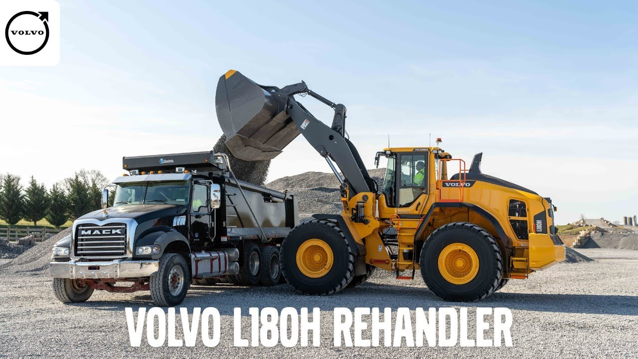 Volvo L180H Rehandler: Precision & Power on the Job Site