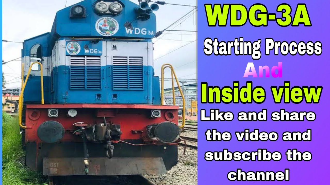 Alco loco starting process WDG3A | WDG3A Loco  Starting Process | WDG3A  | Wds6 locomotive