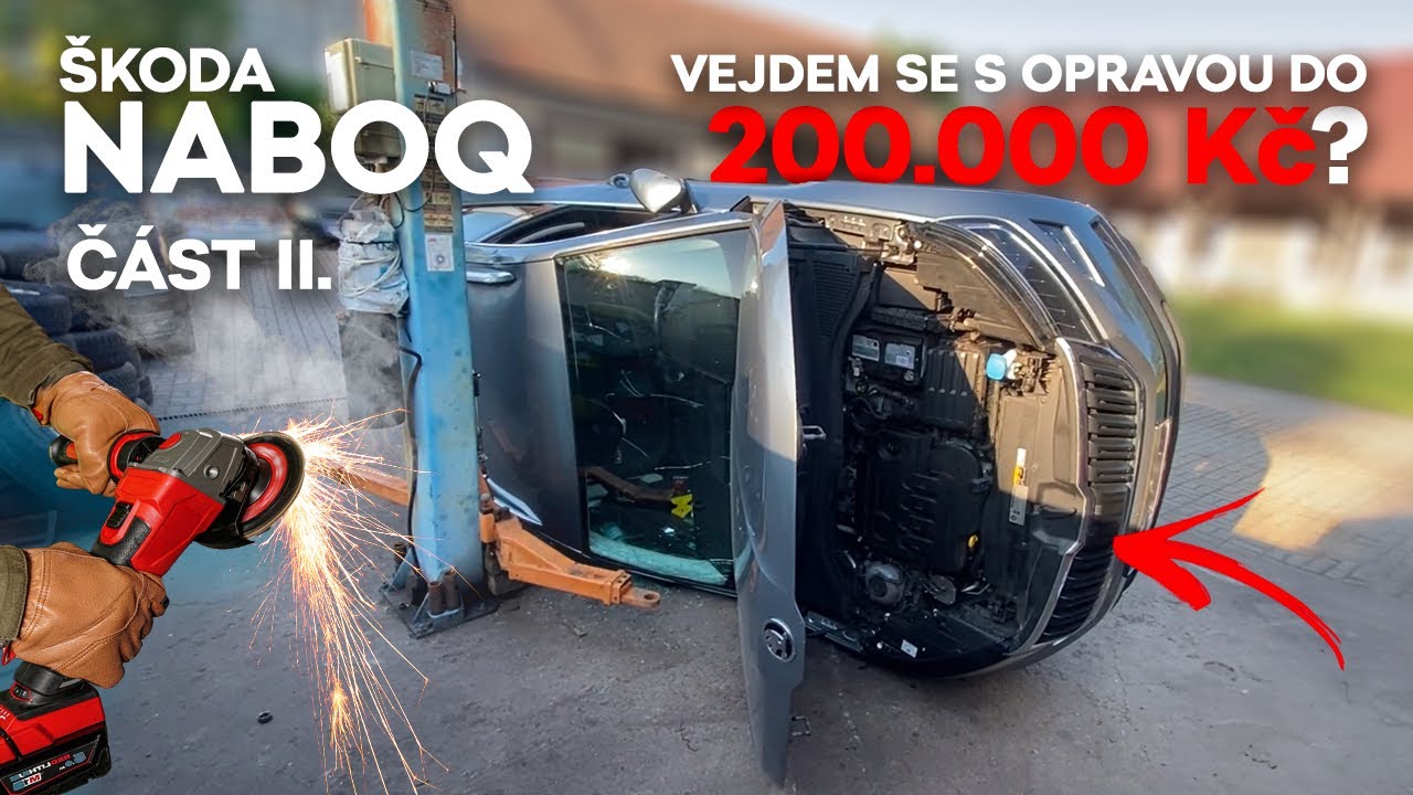 Jak na opravu takto pomačkané karoserie? Bez řezání to bohužel nebude a které díly budu muset měnit?