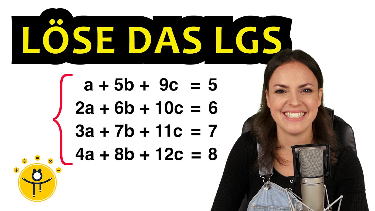Löse das Gleichungssystem mit 3 Unbekannten