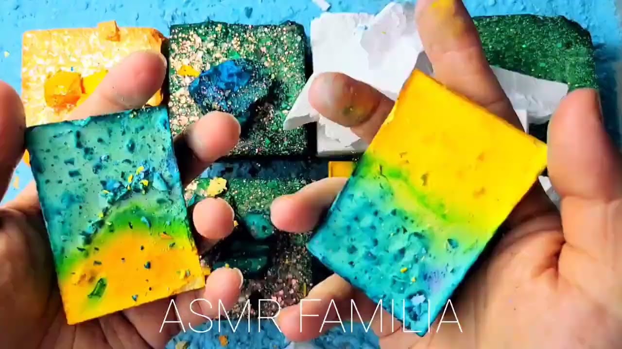 Gold Foil + Glitter Crusted Dyed Chalk Crushes 🔥✨✨✨