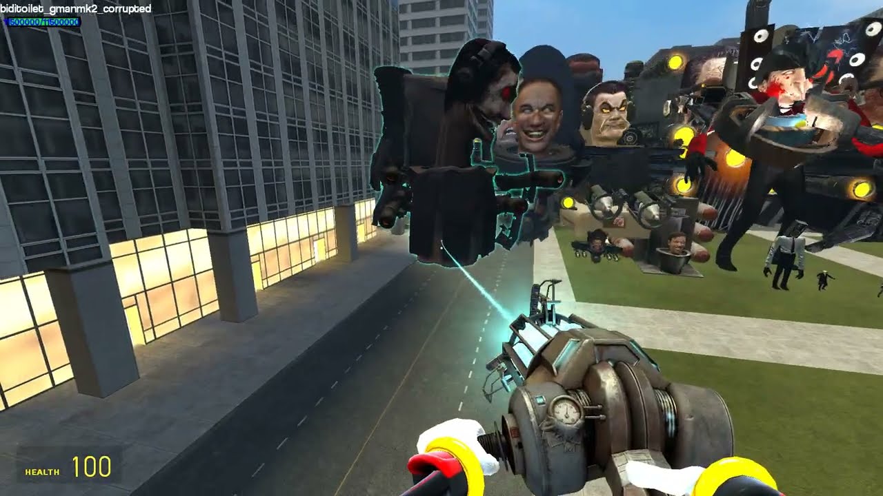 Upgraded Cameraman Cursed Vs TV Man And Skibidi Toilet Bosses In Garry's Mod!