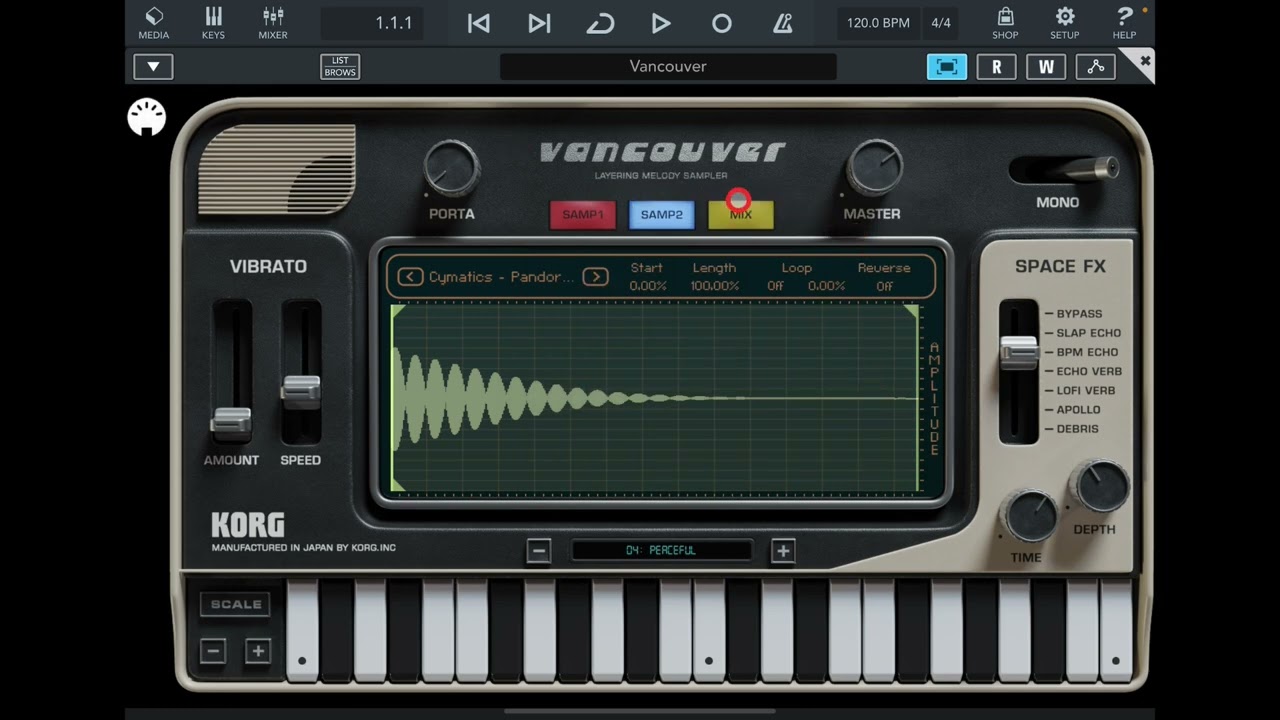 Korg Vancouver  - Layering Melody Sampler - Tutorial & Demo for the iPad