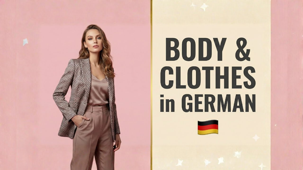 10 Body & Clothing Words in German 🧥 (Körper & Kleidung) | German Vision