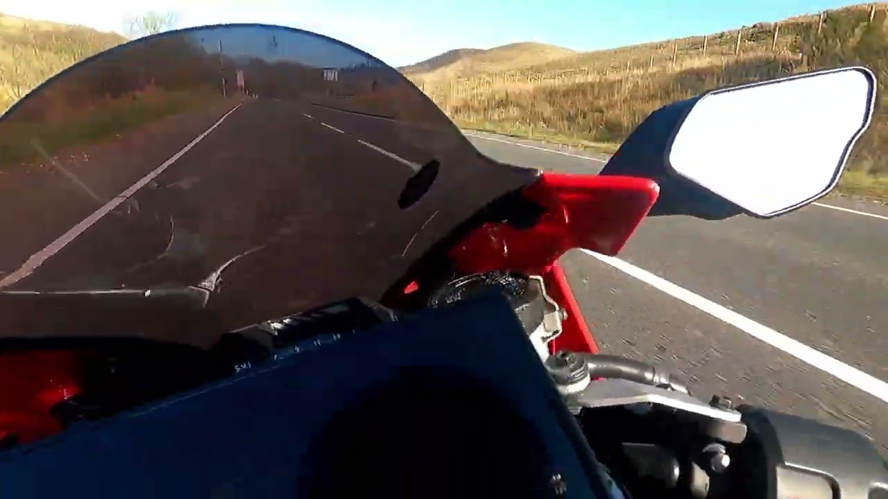 Honda CBR out for a blast.