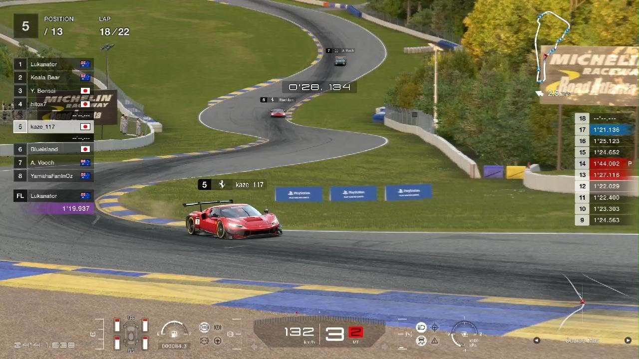 グランツーリスモ 7_20260114　2026 GTWS マニュ Rd.1　ロード･アトランタ　296 GT3