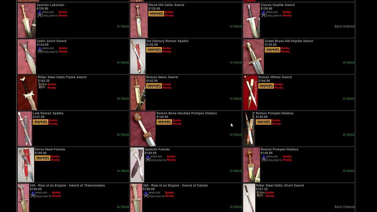 Some recommendations for functional swords under $150