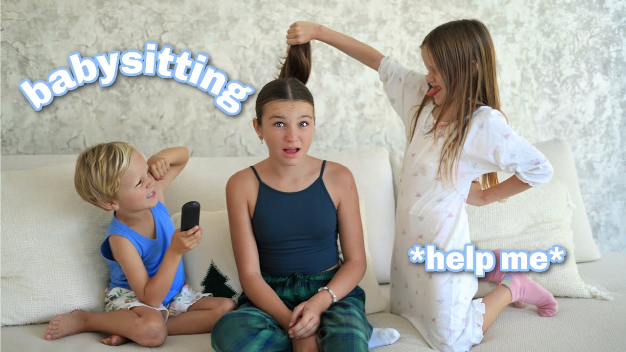 My FIRST TIME BABYSITTING ALONE!