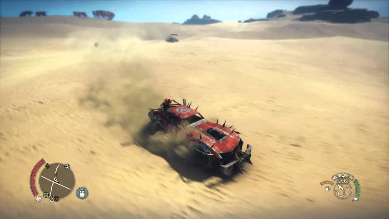 Mad Max tire ripped off.Car destruction!