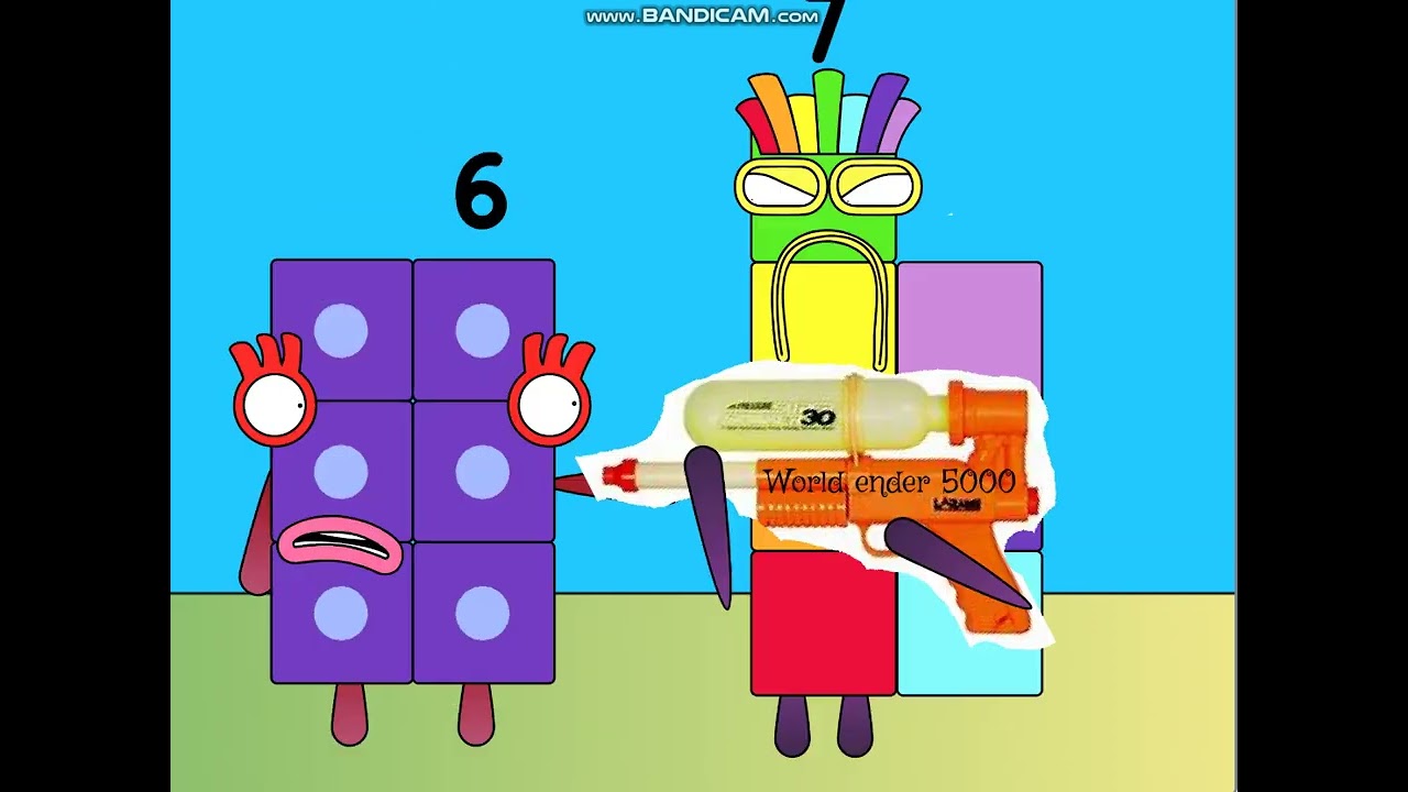 (САМОЕ ПРОСМОТРЕННОЕ ВИДЕО!) Забавная анимация по мотивам Numberblocks, которую мой друг сделал в...