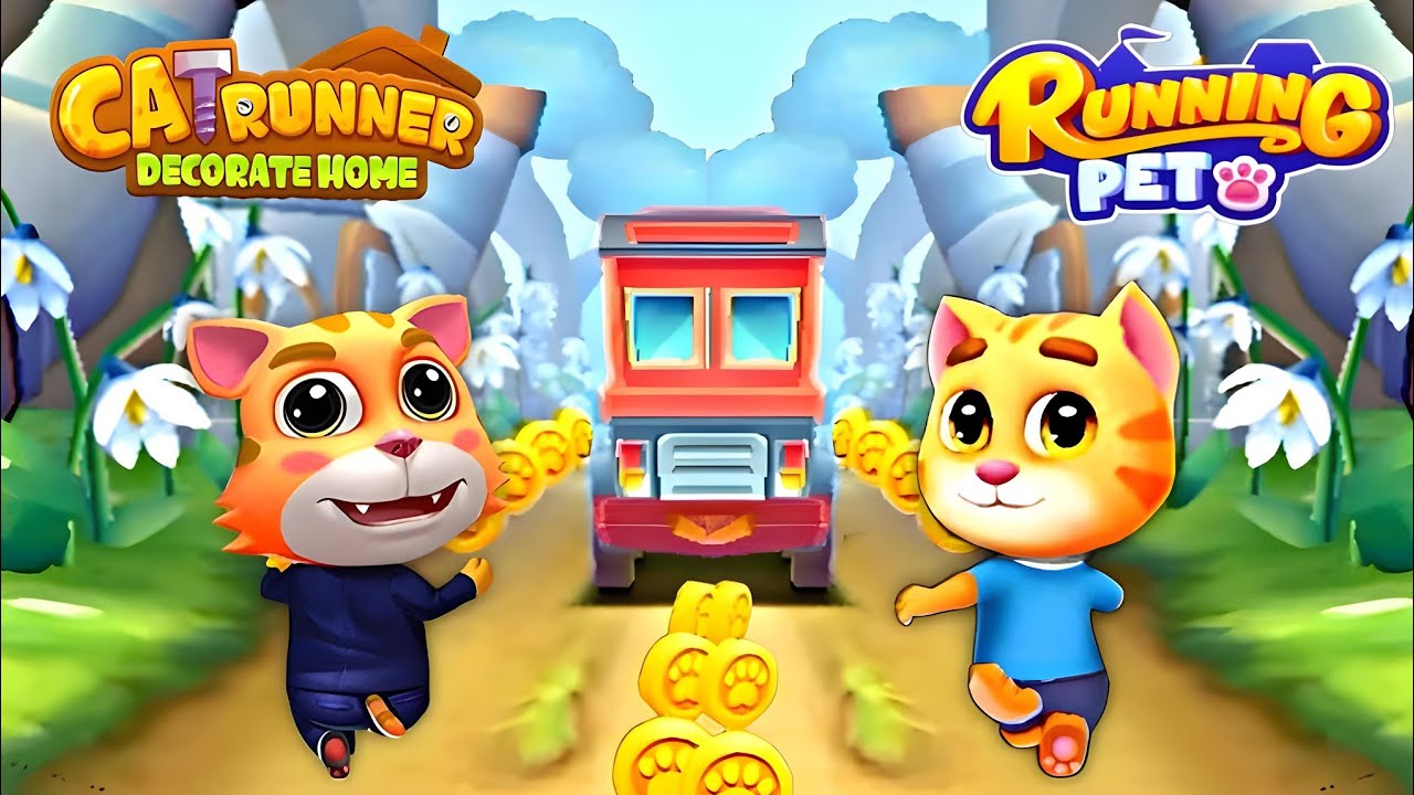 Cat runner VS Running pet new challenge 🔥😎