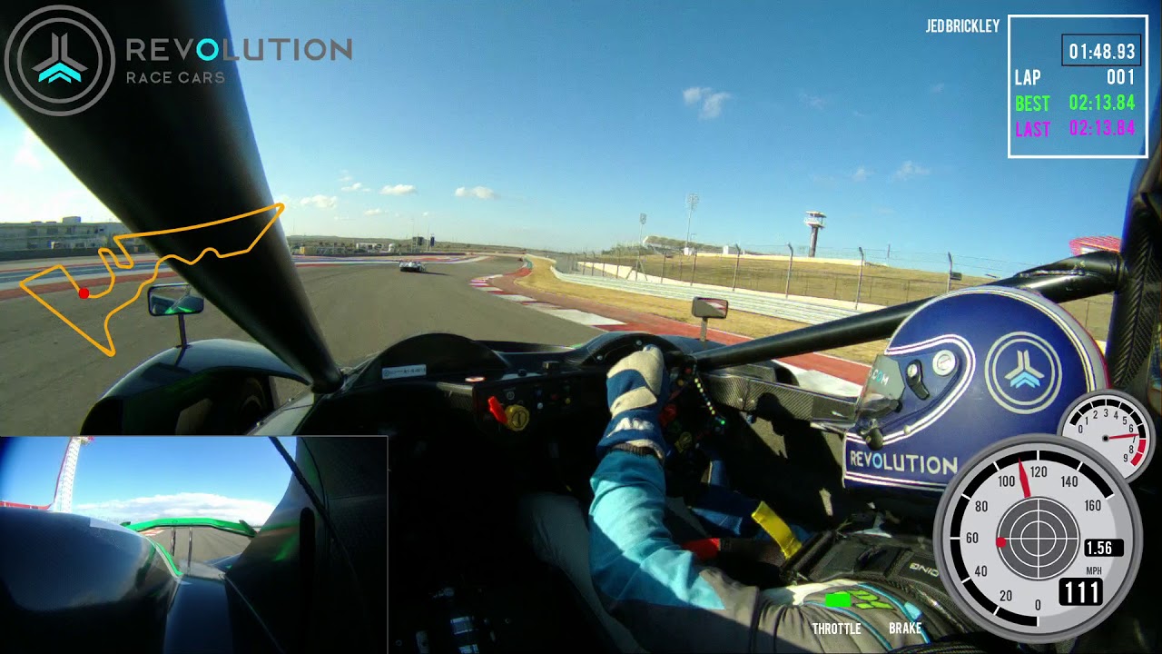 Revolution Race Car at COTA for Edge Addicts Dec 2020 - James Abbott Driver
