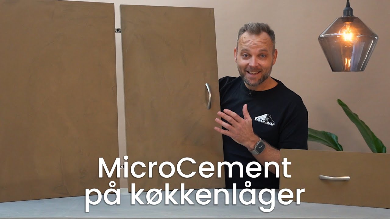 MicroCement på køkkenlåger: Se hvordan du forvandler dit køkken her