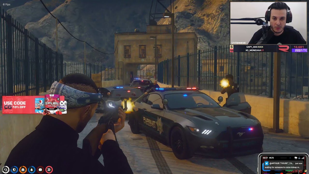 Chang Gang get 2 Interceptors on them (ends in Shootout) | GTA RP NoPixel 3.0