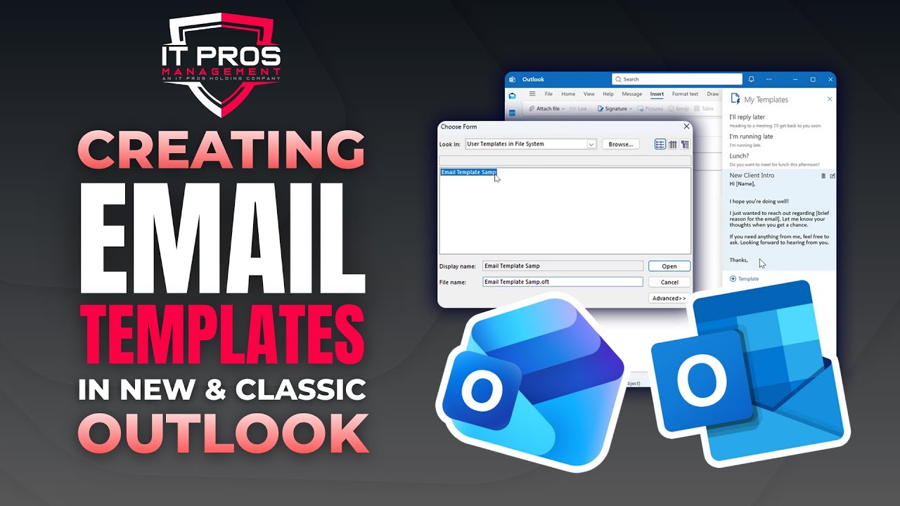 Creating Email Templates in New & Classic Outlook