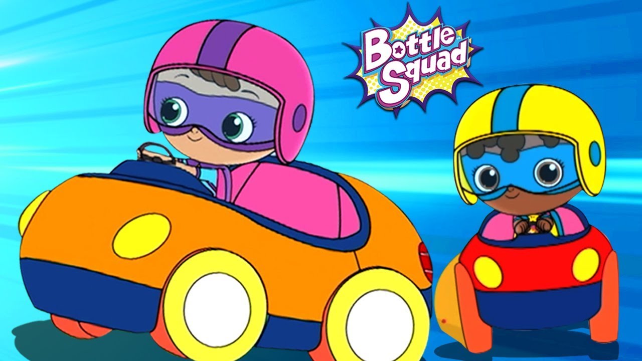 Off To The Races | Kids Superhero Video | Bottle Squad Cartoon