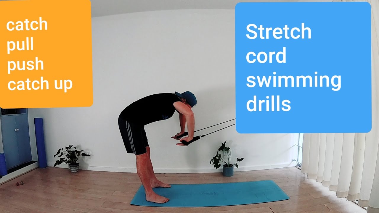 Stretch cord swimming drills workout