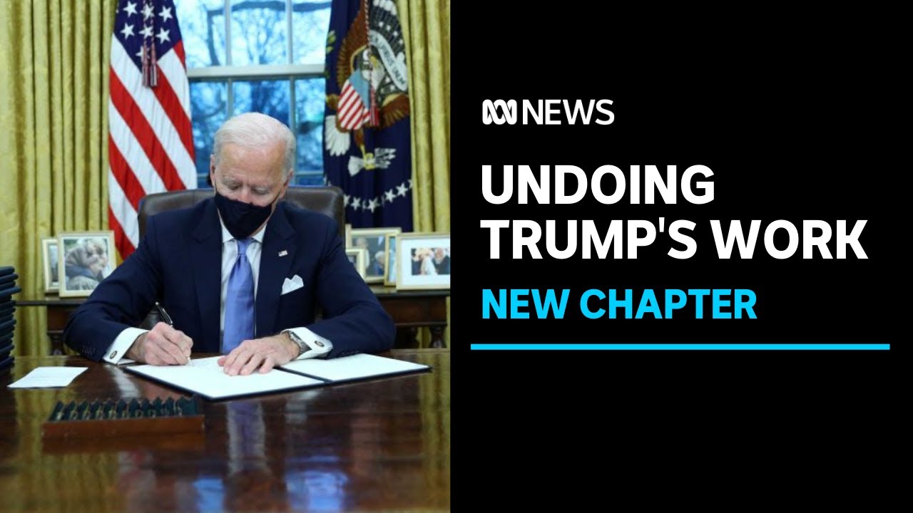 Joe Biden ends funds diverted to Mexico border wall as he signs first executive orders | ABC News