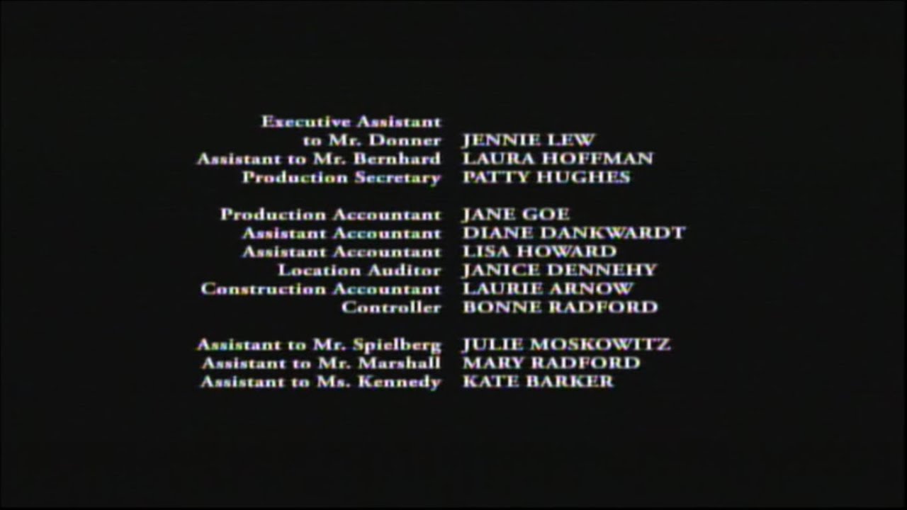 The Goonies (1985) End Credits (Adult Swim 2024)