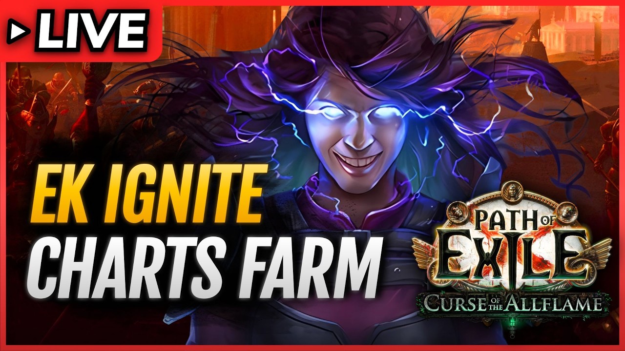 POE 3.29🔴Charts Until Second Lock - Farm with IGNITE EK Elementalist Build🔴Path of Exile