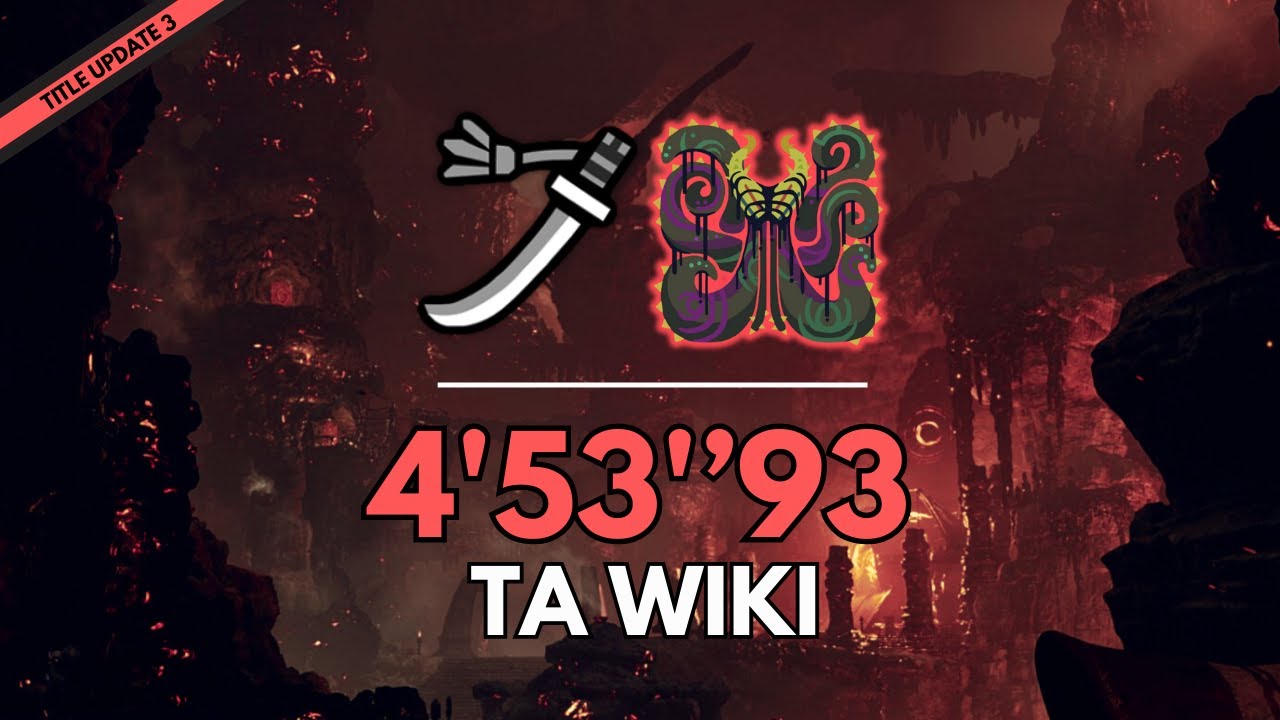 Arch Tempered Nu Udra | Longsword Solo - 4'53"93 / 歴戦王ヌ・エグドラ 太刀ソロ【MHWilds | TA Wiki Rules】