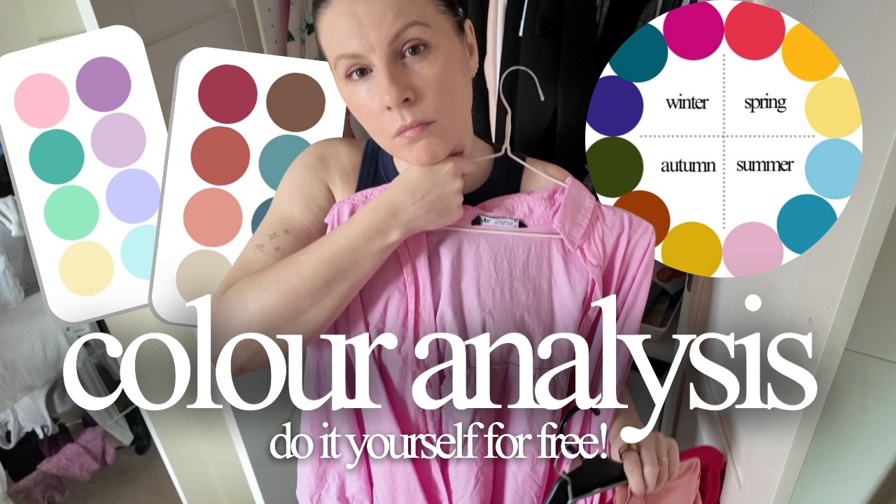 DIY Colour Analysis - How To Work Out Your Colour Season  At Home / Free Method, No Quiz