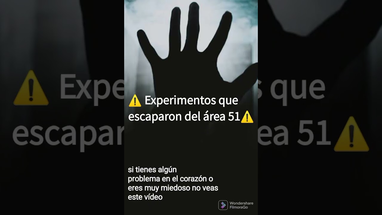 ⚠️ Experimentos que escaparon del &aacute;rea 51⚠️