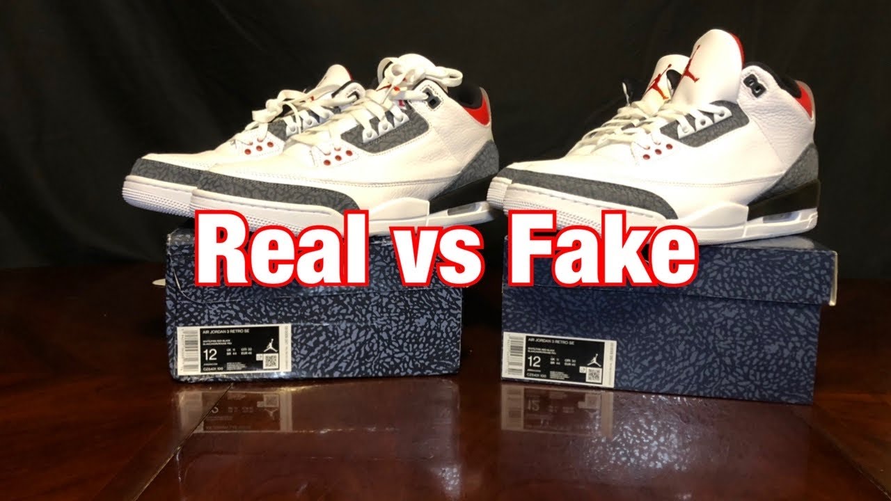Air Jordan 3 Denim Real vs Fake reveiw