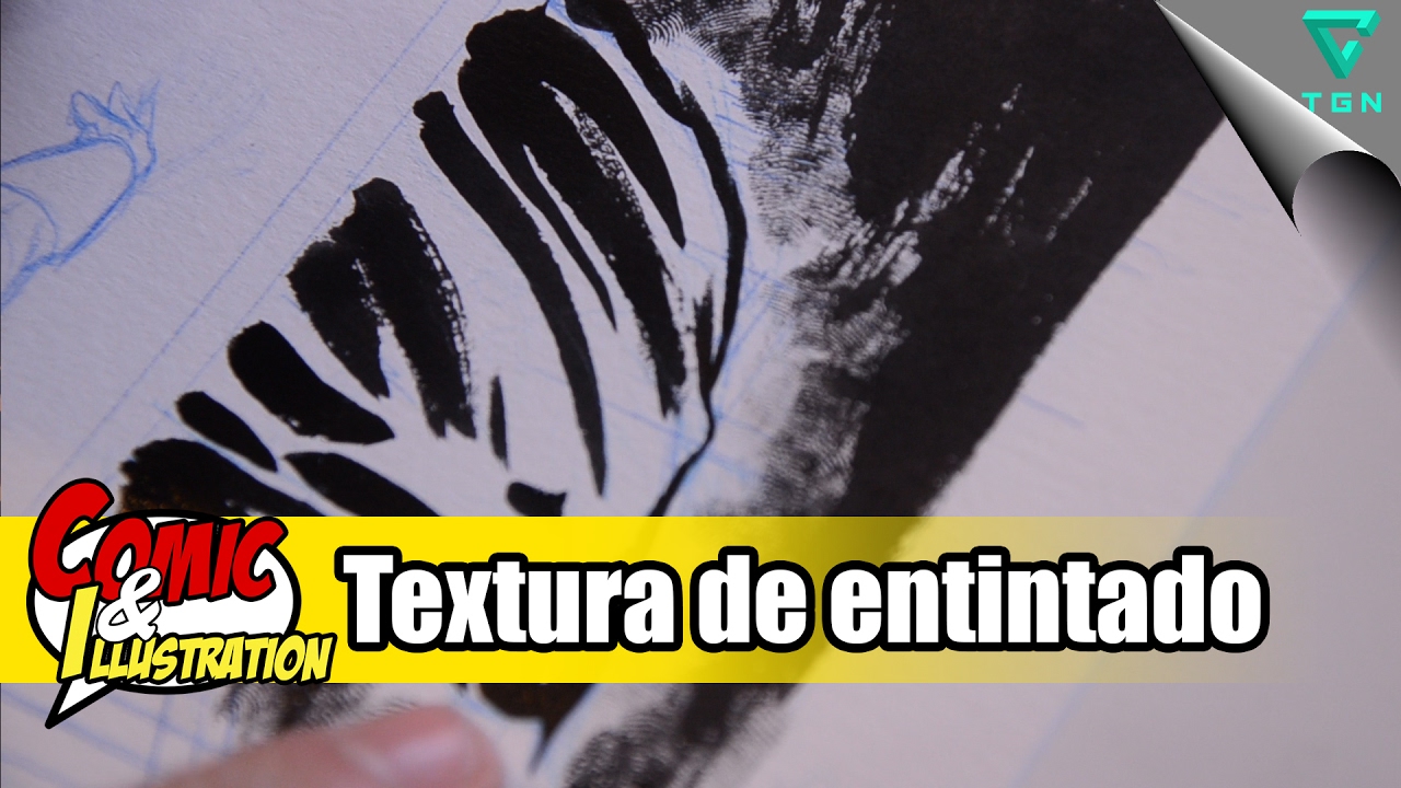 Textura de entintado en el cómic