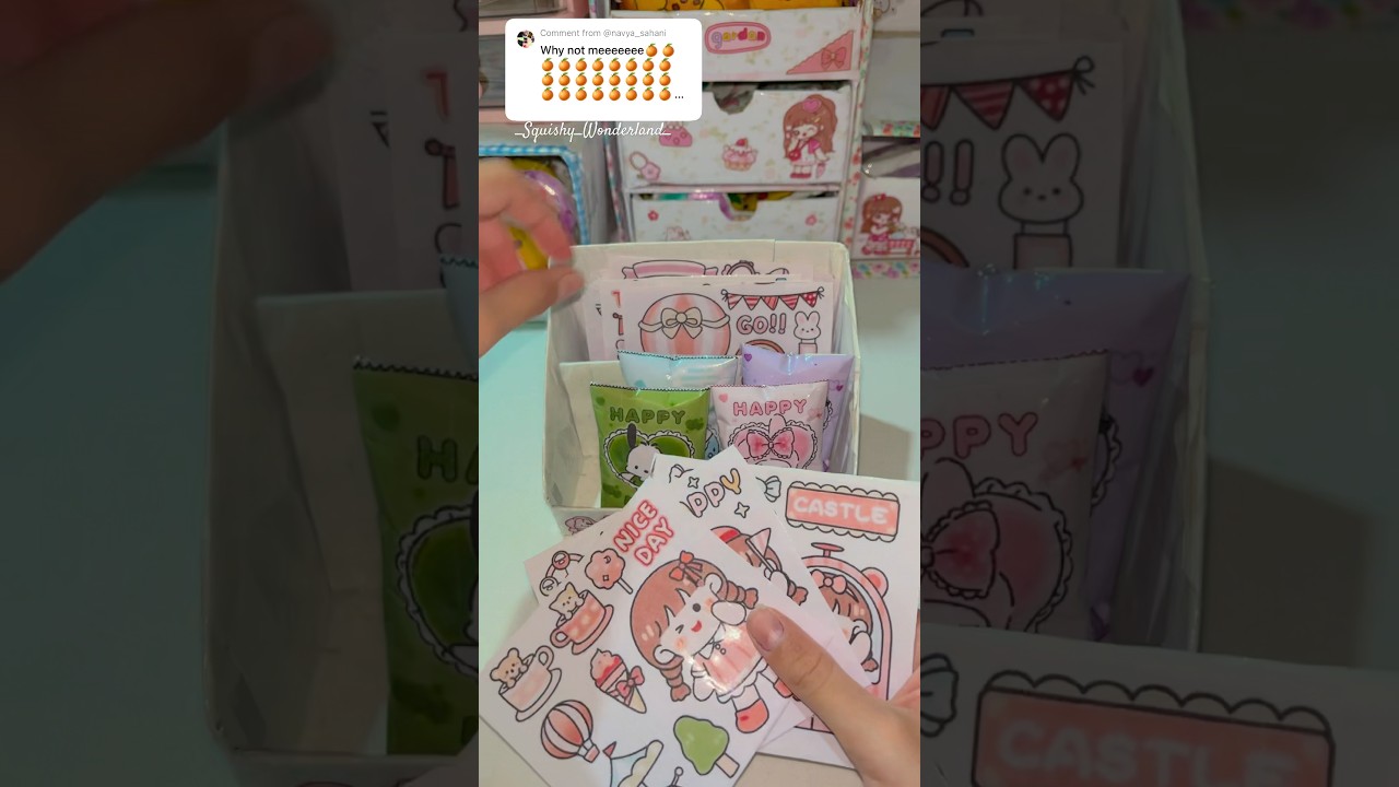 Squishy ASMR: Packing a SURPRISE Sanrio box! 🍊 OMG! Sanrio Squishy Reveal + DIY Journal ASMR