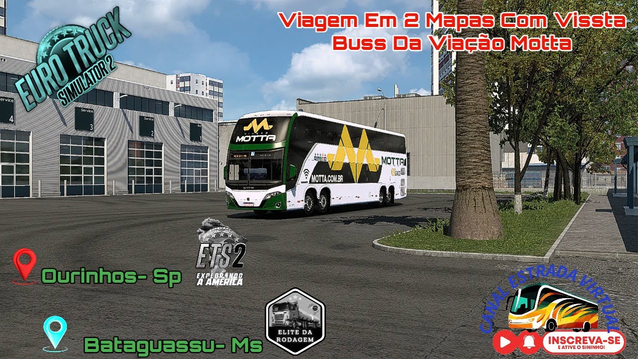 OURINHOS-SP x BATAGUASSU-MS / Viação Motta / Vissta Buss DD / Mercedes-Benz / ETS2