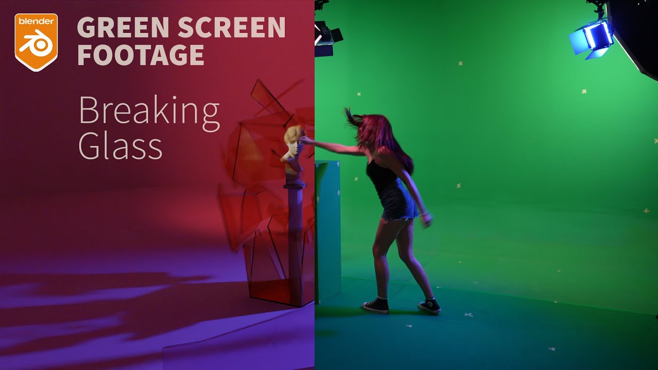 Chroma Key and Simulations in Blender: Breaking Glass