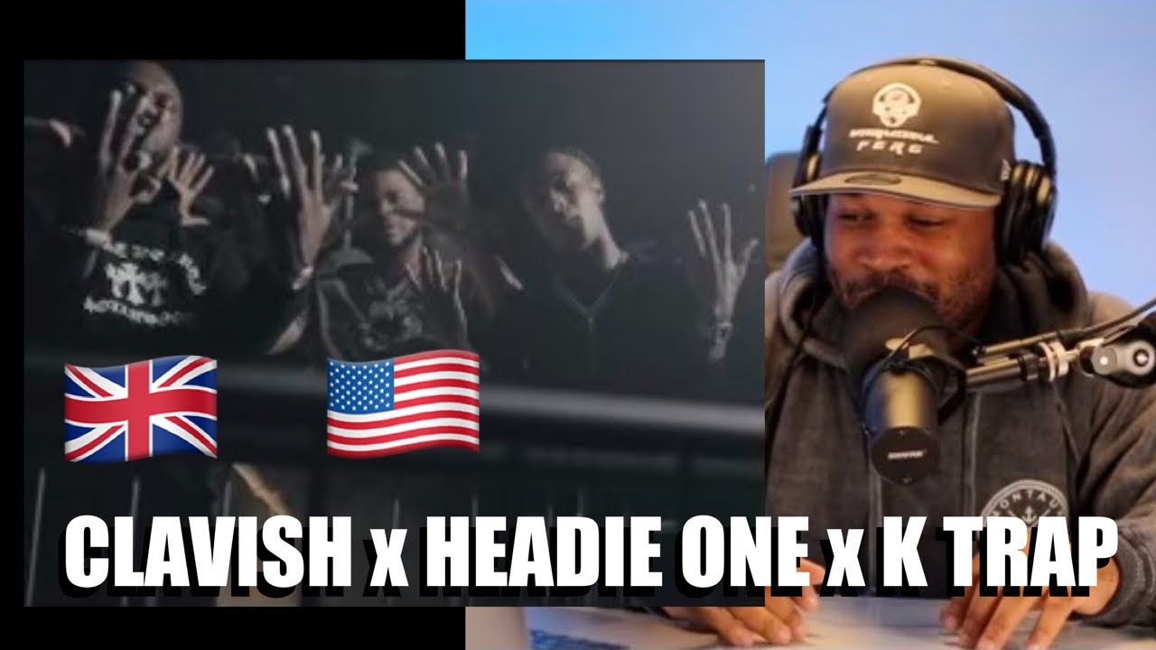 AMERICAN 🇺🇸 REACTS TO 🇬🇧 CLAVISH X HEADIE ONE X K-TRAP - TRIPLE THREAT | REACTION