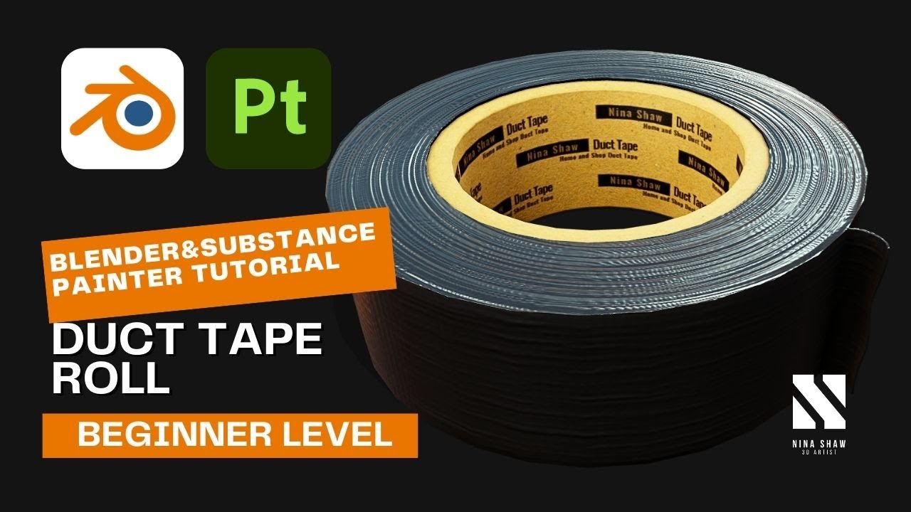 Game Asset Duct Tape | Blender/SubstancePainter