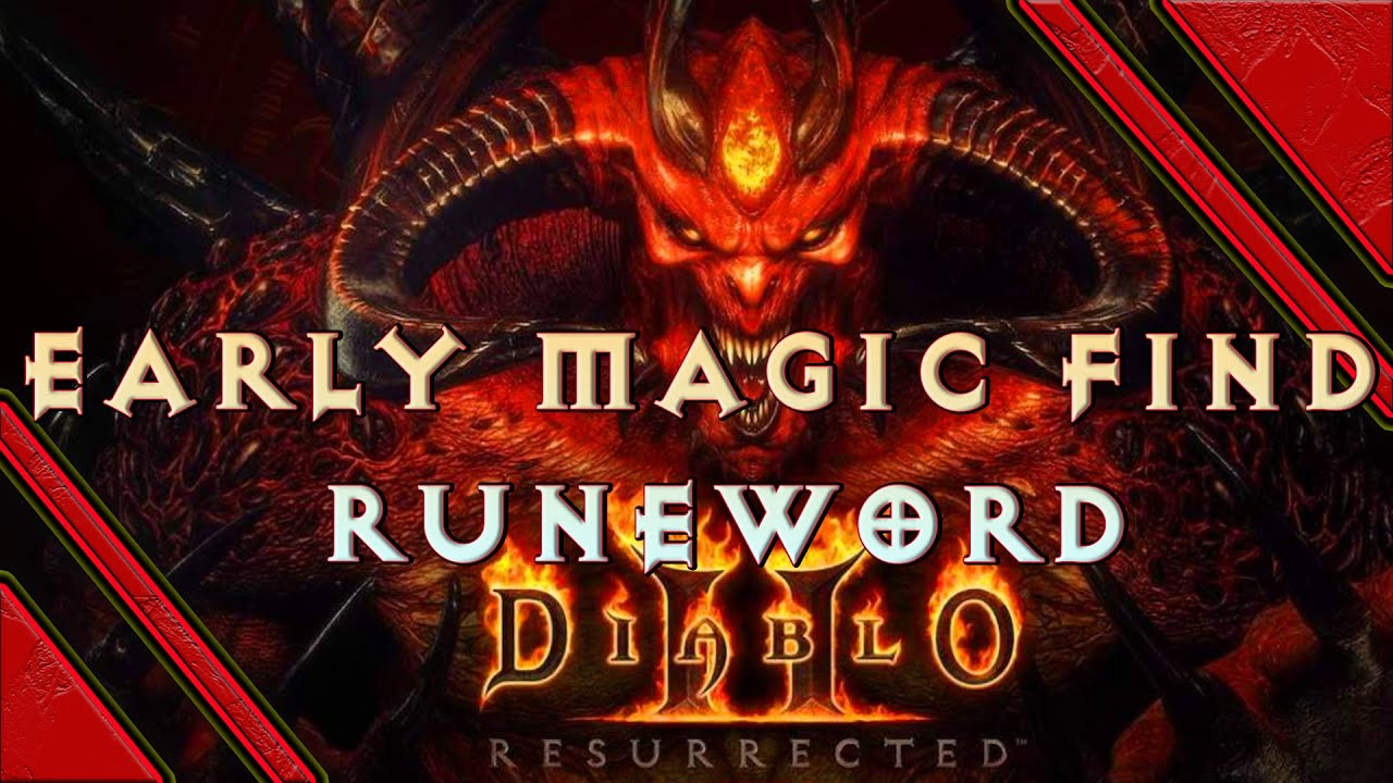 Diablo 2 Resurrected - Easy to make Runeword for getting into magic find and gold find