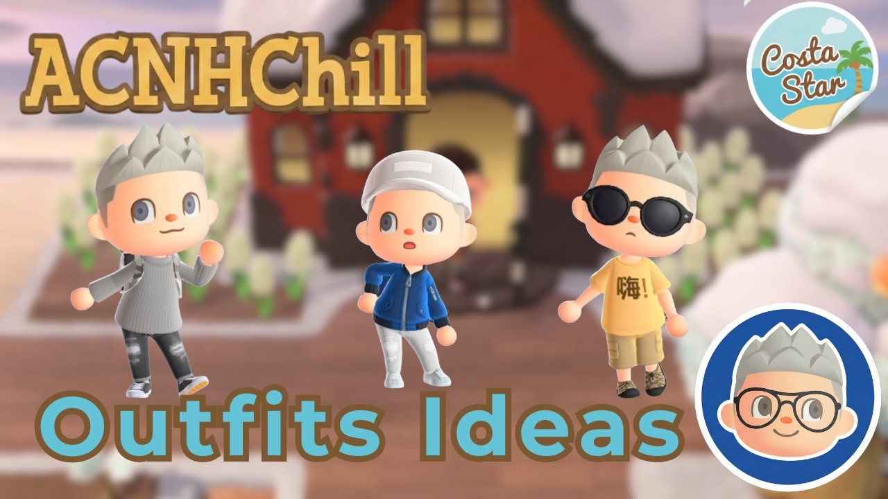 4 ACNH Everyday Outfits Ideas ✨ Cozy Animal Crossing Gameplay