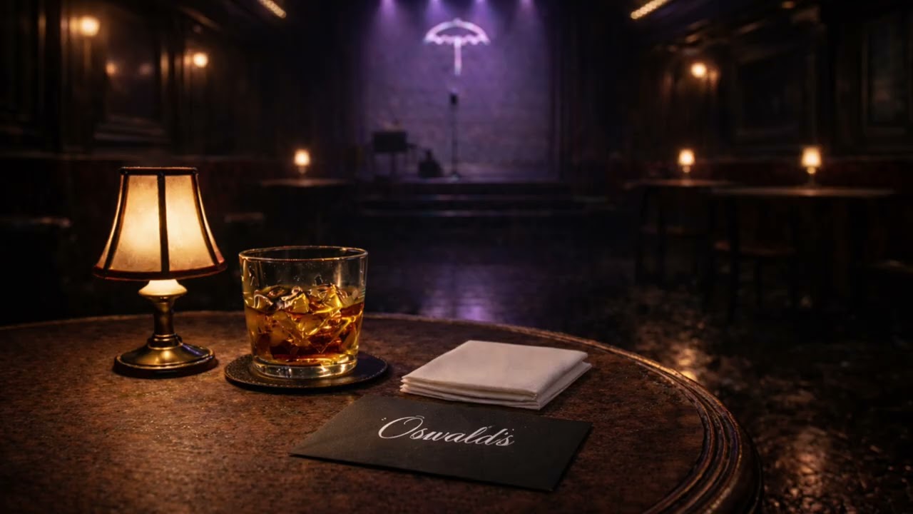 After Hours at the Iceberg Lounge ☂️🥃  Batman / The Penguin Ambience🦇 🧊 Distant Evening Jazz🎵🎷